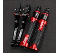 HFMXZHI Clutch Levers Motorcycle Adjustable Extendable Folding Brake Clutch Levers Handle Grip Grips Ends for Y-AMAHA XZ750SE XZ750 SE 1981-1983(Red 4)