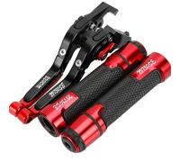 HFMXZHI Clutch Levers Motorcycle Adjustable Handle Parts Folding Extendable Brake Clutch Levers for Y-AMAHA XV750SE XV 750SE XV750 SE 1981-1983(Red 2)