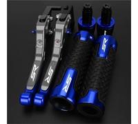 HFMXZHI Clutch Levers Motorcycle Brake Adjustable Clutch Levers Handbrake Hand Grips Folding Bar End Caps for Aprilia SR50MY SR 50 My 2014-2019(Blue 3)