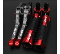 HFMXZHI Clutch Levers Motorcycle Brake Adjustable Clutch Levers Handbrake Hand Grips Folding Bar End Caps for Aprilia SR50MY SR 50 My 2014-2019(Red 2)