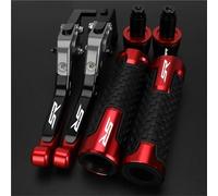 HFMXZHI Clutch Levers Motorcycle Brake Adjustable Clutch Levers Handbrake Hand Grips Folding Bar End Caps for Aprilia SR50MY SR 50 My 2014-2019(Red 4)