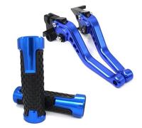 HFMXZHI Clutch Levers Motorcycle Brake Clutch Levers Set, Adjustable Handle Bar for KYMCO for Xciting 250 CK250T 300 CK300T ABS 400 500RI S400(Blue)