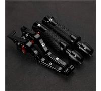 HFMXZHI Clutch Levers Motorcycle Folding Brake Clutch Levers Handlebar Hand Grips Ends Adjustable for for Monkey 125 2019-2023(Black- Silver)