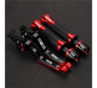 HFMXZHI Clutch Levers Motorcycle Handle Bar Extendable Folding Brake Clutch Lever Handlebar for Suzuki RGV250 RGV 250 VJ21A 1988(Red 1)