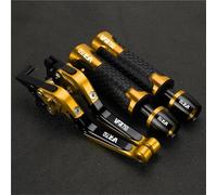 HFMXZHI Clutch Levers Motorcycle Handle Bar Extendable Folding Brake Clutch Lever Handlebar for VFR750 VFR 750 1991-1997(Yellow 1)