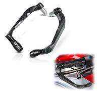 HFMXZHI Handguard Part for VF1000 VF 1000 VF-1000 1997-2004 2003 2002 2001 2000 1999 1998 Motorcycle Accessories Handlebar Brake Clutch Levers Protector Guard(Black- Silver)