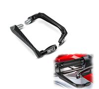 HFMXZHI Handguard Part for Y-AMAHA YZFR3 YZF R3 2015 2016 2017 2018 201 2021 2022 Motorcycle Accessories Aluminum Brake Clutch Lever Guard Protection(Black- Silver)