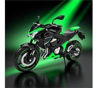 HFMXZHI Motorbike Scale Model 1:12 Alloy Racing Motorcycle Model Diecast Metal Street Sports Gift For Kawasaki Z800(Green)