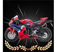 HFMXZHI Motorbike Scale Model 1/12 For H-ONDA CBR1000RR Motorcycle Die Cast Vehicles Collectible Hobbies Model(Black- Silver)