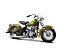 HFMXZHI Motorbike Scale Model 1/18 Motorcycle Model Diecasts Portable Finger Motobike Simulation Collection For Harley For Davidson 74FL For Hydra Glide 1953