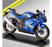 HFMXZHI Motorbike Scale Model 1/9 Die-casting Motorcycle Model Alloy Collection Hobby Gift Off-road For Suzuki GSX-R1000R(Blue)