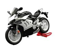 HFMXZHI Motorbike Scale Model Festival Gifts 1:10 For Ducadi V4S Die-cast Motorcycle Alloy Miniature Model Sound Light Collection