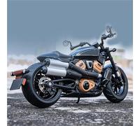HFMXZHI Motorbike Scale Model For Harley For Davidson Sportster S Simulation Alloy Motorcycle Model Car 1/12(Black- Silver)