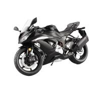 HFMXZHI Motorbike Scale Model Miniature Collection Gift Simulation Alloy Racing Cross-country Motorcycle Model 1:12 For Kawasaki ZX6R(Black- Silver)