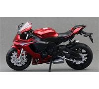 HFMXZHI Motorbike Scale Model Simulation 1/18 Scale For Y-AMAHA YZF-R1 Off Road Motorbike Alloy Model Diecast Motorcycle Vehicle Gift(Black- Silver)