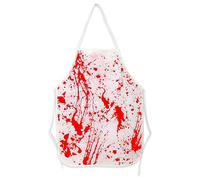 HFMYGS Halloween Bloody Apron, Blood Splatter Apron Costume, Blood Scary Novelty Costume Splatter Butcher, Horror Butcher Outfit for Party Stage Performance and Themed Events