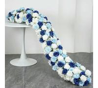 HFNCE 5D Luxury Artificial Flowers Wedding Decoration Table Long Runner Flower Row Floral Backdrop Arrangement Wall Arch Decor props-12-200X50cm