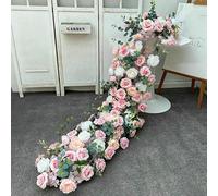 HFNCE 5D Luxury Artificial Flowers Wedding Decoration Table Long Runner Flower Row Floral Backdrop Arrangement Wall Arch Decor props-11-200X50cm