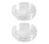 Hfourhnik 20 Pcs Small Round Transparent Plastic Coin Capsules Box 20mm & 25mm