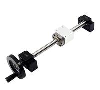 HFRSE 1Kit SFU 1204 1605 1610 Ball Screw Set, Length 300mm 500mm 1000mm Linear Guides + BF/BK12 + Ballnut Housing, 3D Printer Accessories For CNC Parts(1605,500MM)