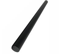 HFRSE 1pcs 500mm Black Nylon Rods, 20mm 25mm 30mm 35mm 40mm Diameter Solid Wear Resistant PP Plastic Cylinder, Hard Bar(35mm*500mm)
