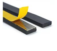 HFRSE 2M/10M EPDM Flat Self-adhesive Rubber Strip, Marine Waterproof Wear-resistant Electric Cabinet Cabinet Anti-collision Sponge Strip, 1PCS(20mm x 20mm x 2M)