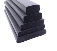 HFRSE 2mm 3mm 5mm 10mm Thick Nitrile Rubber Sealing Strip, Solid Square Sponge Bar, Marine Black Waterproof Rubber Flat Strip- By 1meter(3mmx15mm)