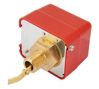HFS-15 1/2 Inch Water Flow Switch Adjustable Paddle Target Controller 6-380V for HVAC Water Treatment Fire Protection System with SPDT Switch