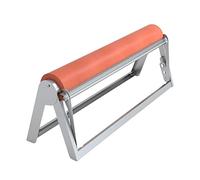 HFS(R) 18" Kraft Paper Roll Holder & Dispenser Carbon Steel Wall Mounted or Table Top with Cutter Bar Ideal for Cafe Artist Studio Office Kitchen