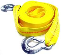 HFS (R) 2'' X 30'', 4.5 Ton 2 Inch X 30 Ft. (9 Meter) Polyester Tow Strap Rope 2 Hooks 10,000lb Towing Recovery