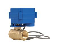 HFS(R) Brass Motorized Ball Valve Electrical - 1/2" NPT with 15mm Full Port, 3 Wire 2 Control, 9-24V AC/DC for Fluid Control