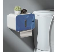 HFSAZJ Automatic Paper Towel Dispenser Touchless Kitchen, Bathroom Electric Paper Towel Dispenser With Sensor, Wall Mounted Touchless Hand Towel Dispenser For Roll Towels (Blue 1pcs)