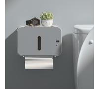 HFSAZJ Automatic Paper Towel Dispenser Touchless Kitchen, Bathroom Electric Paper Towel Dispenser With Sensor, Wall Mounted Touchless Hand Towel Dispenser For Roll Towels (Gray 1pcs)