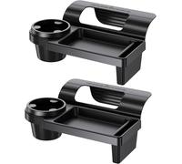 HFSAZJ Car Window Multifunctional Storage Tray Organizer, Vehicle Door Side Hanging Storage Rack, Car Window Cup Holder