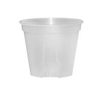 HFSAZJ Clear Pots For Plants, Transparent Flower Pots With Drainage Holes, Plastic Clear Nursery Pots, Plant Pots For Indoor Outdoor (white) (21x20.5cm)