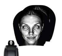 HFSAZJ Personalized Ghost Headrest Covers for Cars