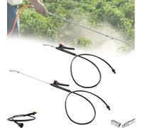 HFSAZJ Pump Action Pressure Sprayer Wand, 29" Retractable Stainless Steel Replacement Sprayer Wand, Adjustable Stainless Steel Replacement Spray Wands for Garden Hose Use