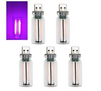 HFSAZJ Retro Car Lamps, USB Led Car Interior Atmosphere Lamp,Plug-in USB Automotive Interface Charging Night Lamps,Dimmable USB LED Retro-Inspired Interior Mood Lamps (5pcs E)