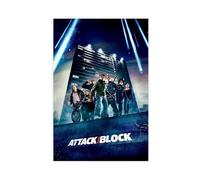 HFSEZP Attack The Block (2011) Movie Poster Canvas Poster Bedroom Decor Landscape Office Room Decor Gift 16x24inch(40x60cm)
