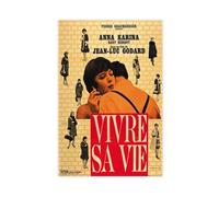 HFSEZP Vivre Sa Vie Canvas Poster Wall Art Decor Print Picture Paintings for Living Room Bedroom Decoration 16x24inch(40x60cm)