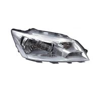 HFSWWLKJ Headlight Assemblies Compatible With VW For Santana 2013 2014 2015 Car Halogen Headlights DRL Driving Turn Signal Light Front Whole Auto Light Assembly(White right)