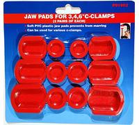 HFT 9 Pairs C-Clamp Jaw Pads; Fit 3'', 4'', and 6'' Standard C-Clamps