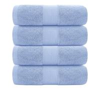 HFT Bath Towels Set Pack of 4 - Premium Quality 100% Cotton Highly Absorbent and Quick Dry - Super Soft Towel for Hotel & Spa Bath Towel (70 x 120 cm) (Cobalt)