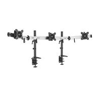 HFTEK - Triple Monitor Mount for 3 Monitors 13-27" up to 8 Kg Per Arm, VESA 75/100