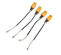 HFVUYAR Indicators 4pcs/set 12V Motorcycle Turn Signals Light Blinker Indicator With Amber Lens Motorcycle Accessories