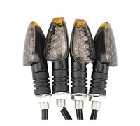 HFVUYAR Indicators 4pcs/set Universal Motorcycle Turn Signals Long Short Turn Signal Indicator Lights Blinkers Flashers Amber Color Accessories