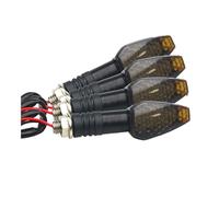 HFVUYAR Indicators 4pcs/set Universal Motorcycle Turn Signals Long Short Turn Signal Indicator Lights Blinkers Flashers Amber Color Accessories