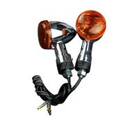 HFVUYAR Indicators Motorcycle 12V Front Rear Turn Signals Indicator Light Amber Indicator Blinker Flasher For For Boulevard M109R 06-15