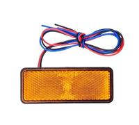 HFVUYAR Rear Tail Light 12V Motorcycle LED Reflectors Round Tail Lights 24LED Warning Side Marker Light Rear Tail Brake Stop Turn Singal Light