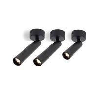 HFWRDVJCM Industrial 8°/15°/24° Narrow Beam Ceiling Spotlights 3W 5W Surface Mount Pin Spot Light for Jewelry Museum Gallary Picture Light(Black 65mm,5W 3000K)